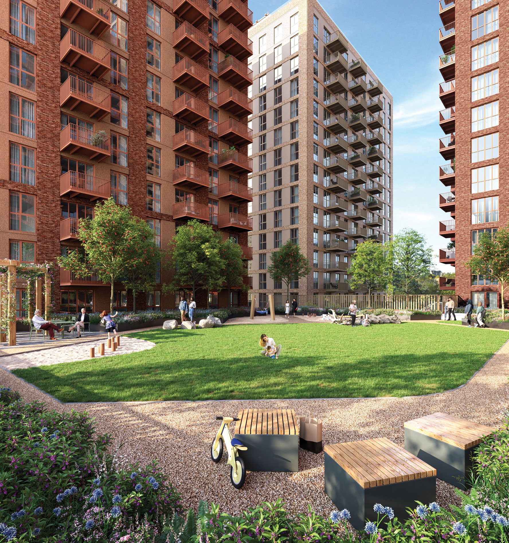 Parkside apartments at Fulton and Fifth Wembley Park