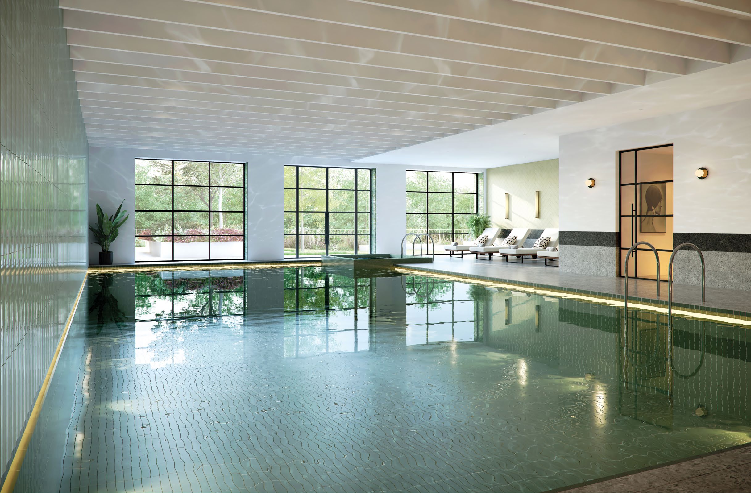 Contemporary kitchen design inside Arada London Wembley Park apartment